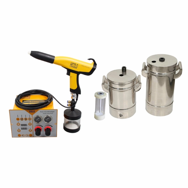 New Industrial Metal Manual Dry Epoxy Small Electrostatic Powder Coating Paint Spray Gun for Wheels (colo-800DT-06C)