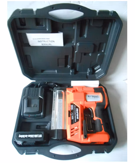 18V Li-ion Air Cordless Stapler/Nailer 18 Gauge Staples 40mm Nails 50mm Hqdbaf50/40