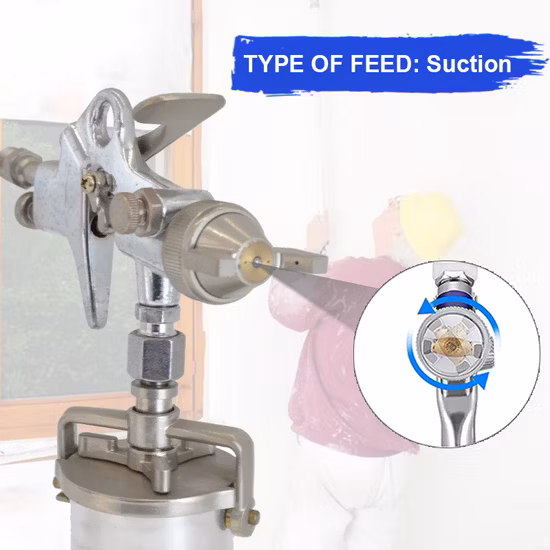 T100 Touch up Gun Suction Feed 1.5mm Nozzle Air Brushes 200cc Mini Small High Pressure Painting Spray Gun
